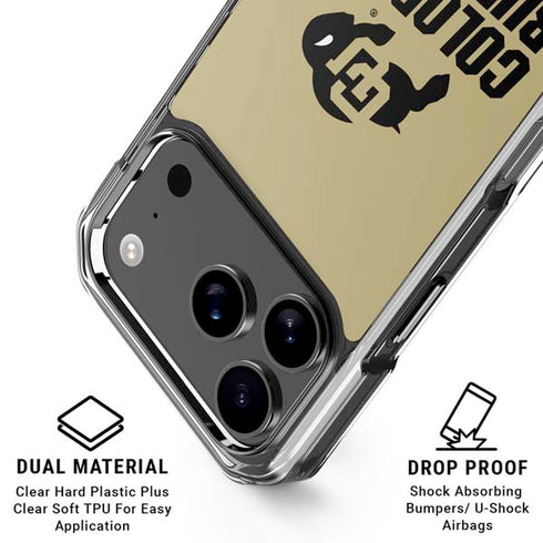 University of Colorado CU Collegiate Text iPhone 18 Pro Clear Case
