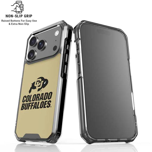 University of Colorado CU Collegiate Text iPhone 18 Pro Clear Case