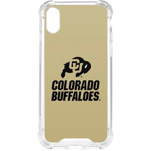 University of Colorado CU Collegiate Text iPhone XS Clear Case
