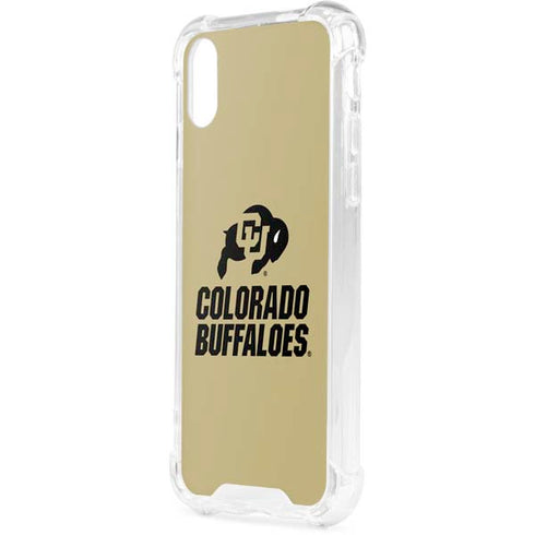 University of Colorado CU Collegiate Text iPhone XS Clear Case