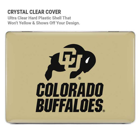 University of Colorado CU Collegiate Text MacBook Pro 14in (2021-24) Case plus Skin
