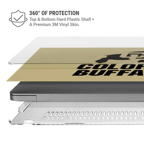 University of Colorado CU Collegiate Text MacBook Cases