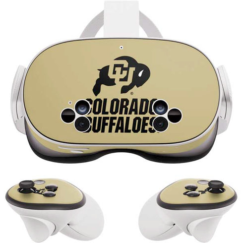 University of Colorado CU Collegiate Text Meta Quest 3S Skin