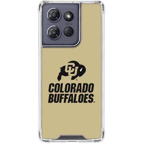 University of Colorado CU Collegiate Text Moto G Power 5G (2025) Clear Case