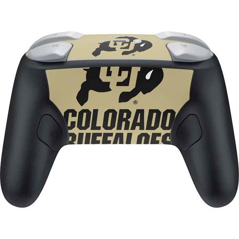 University of Colorado CU Collegiate Text Nintendo Switch 2 (2025) Pro Controller Skin