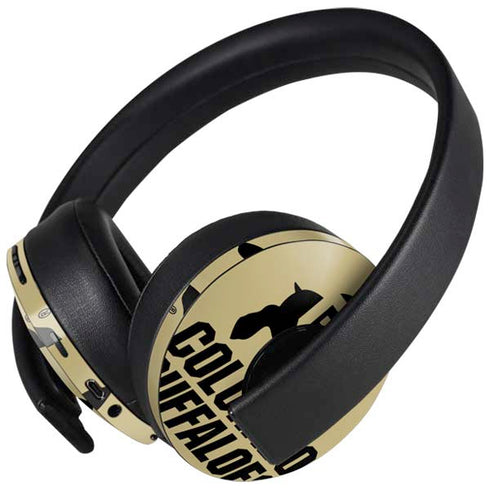 University of Colorado CU Collegiate Text PlayStation 4 Gold Wireless Headset Skin