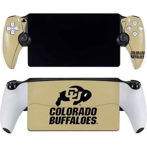 University of Colorado CU Collegiate Text PlayStation Portal Remote Player Skin