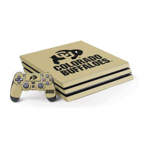 University of Colorado CU Collegiate Text PlayStation PS4 Skins