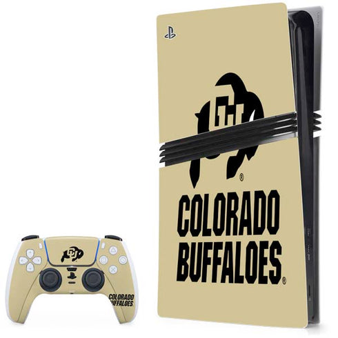 University of Colorado CU Collegiate Text PlayStation PS5 Skins