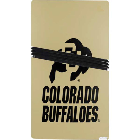 University of Colorado CU Collegiate Text PS5 Pro Bundle Skin