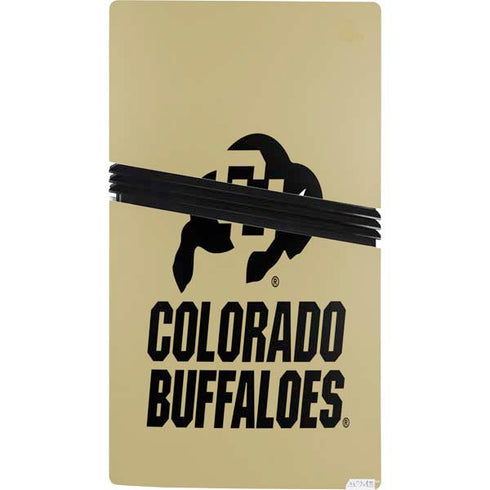 University of Colorado CU Collegiate Text PS5 Pro Console Skin