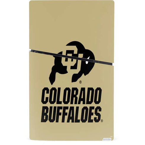 University of Colorado CU Collegiate Text PS5 Slim Digital Edition Console Skin