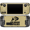 University of Colorado CU Collegiate Text Steam Deck Handheld Gaming Computer OLED Skin