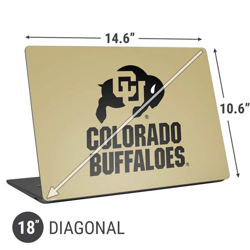 University of Colorado CU Collegiate Text Universal Laptop 18in (14.6 x 10.6in) Skin