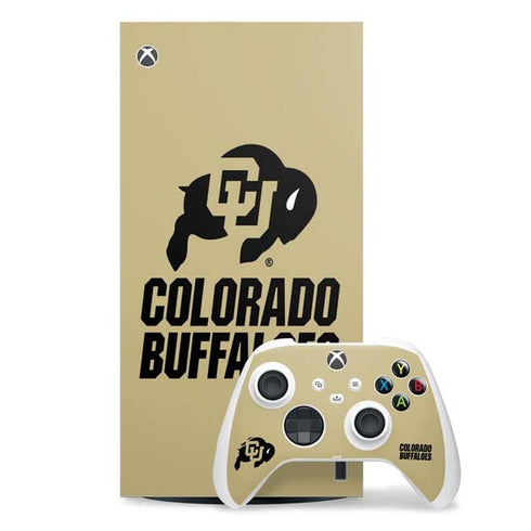 University of Colorado CU Collegiate Text Xbox Series X Skins