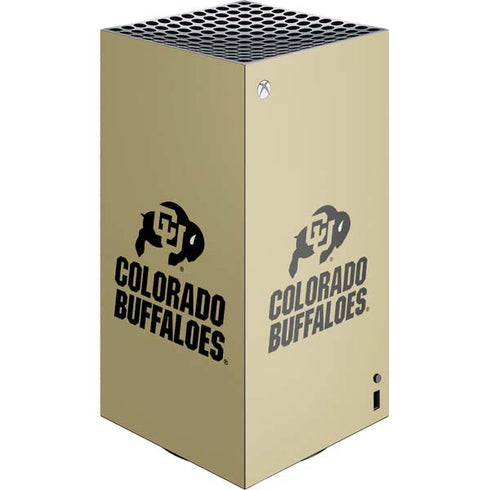 University of Colorado CU Collegiate Text XBox Series X Digital Edition Console Skin