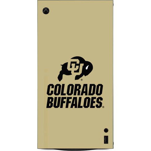 University of Colorado CU Collegiate Text XBox Series X Digital Edition Console Skin