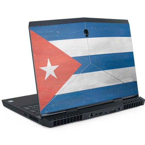 Cuban Flag Distressed Dell Alienware Skin