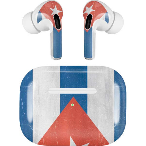 Cuban Flag Distressed AirPods Skins