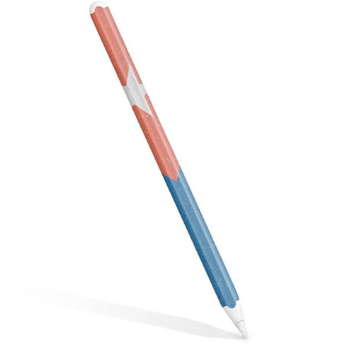 Cuban Flag Distressed Apple Pencil (2nd Gen 2019) Skin