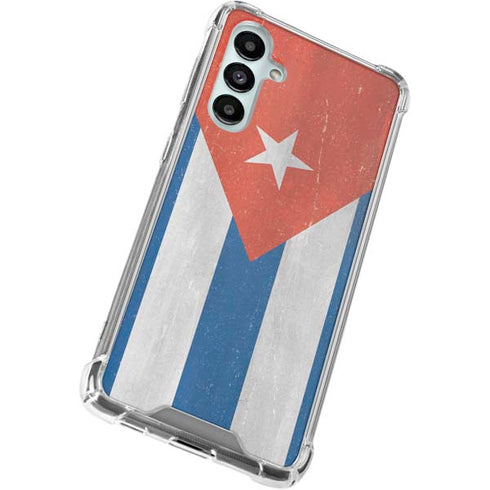 Cuban Flag Distressed Galaxy A16 5G Clear Case