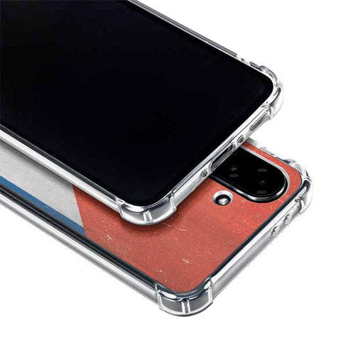 Cuban Flag Distressed Galaxy A36 5G Clear Case