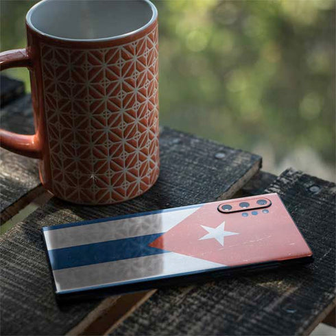Cuban Flag Distressed Galaxy Note 10 Plus Skin