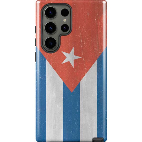 Cuban Flag Distressed Galaxy S23 Ultra Pro Case