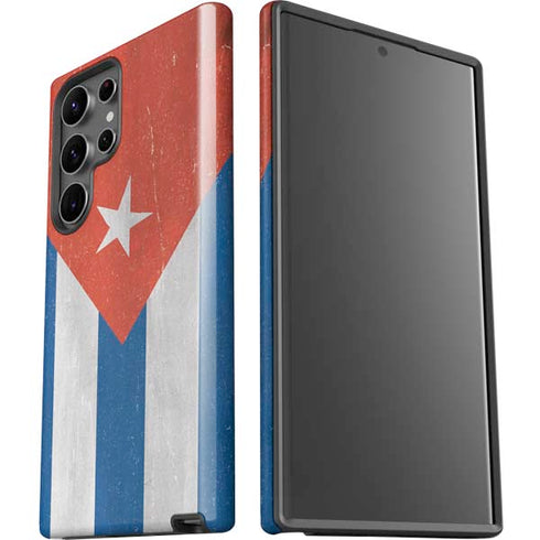 Cuban Flag Distressed Galaxy S23 Ultra Pro Case