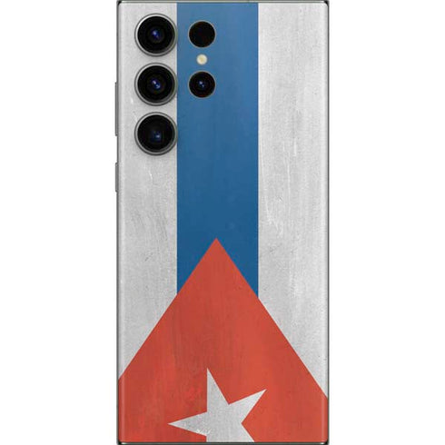 Cuban Flag Distressed Galaxy Skins