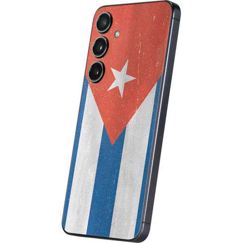 Cuban Flag Distressed Galaxy S25 Plus Skin