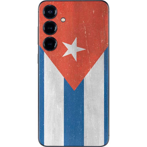 Cuban Flag Distressed Galaxy S25 Skin