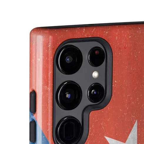 Cuban Flag Distressed Galaxy S25 Ultra Impact Case