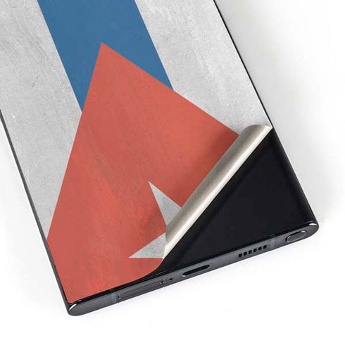Cuban Flag Distressed Galaxy S25 Ultra Skin