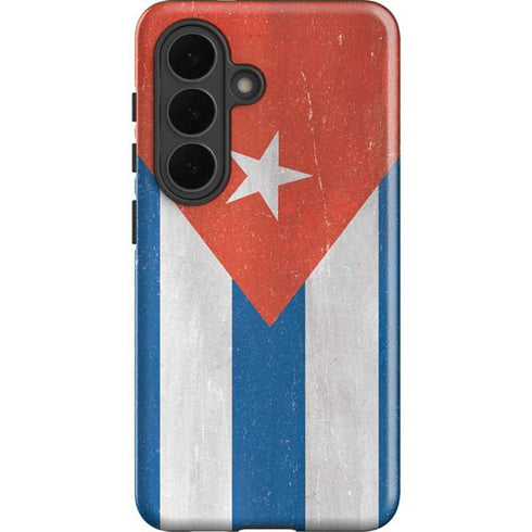 Cuban Flag Distressed Galaxy S26 Impact Case