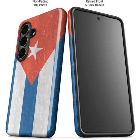 Cuban Flag Distressed Galaxy S26 Plus Impact Case