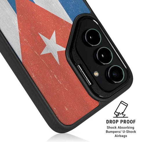 Cuban Flag Distressed Galaxy S26 Ultra Kickstand Case