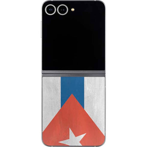 Cuban Flag Distressed Galaxy Z Flip6 Skin
