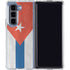 Cuban Flag Distressed Galaxy Z Fold5 5G Clear Case