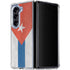 Cuban Flag Distressed Galaxy Z Fold5 5G Clear Case