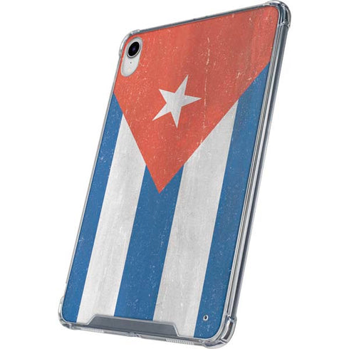 Cuban Flag Distressed iPad 11th Gen (2025) Clear Case