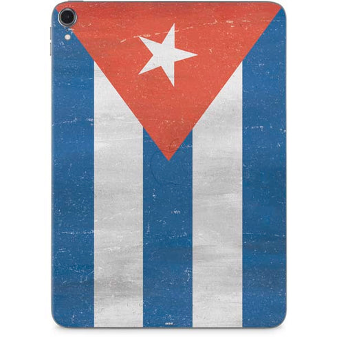 Cuban Flag Distressed Apple iPad Pro Skin
