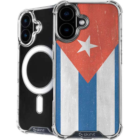 Cuban Flag Distressed iPhone 16 MagSafe Case