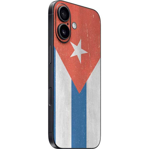 Cuban Flag Distressed iPhone 16 Plus Skin