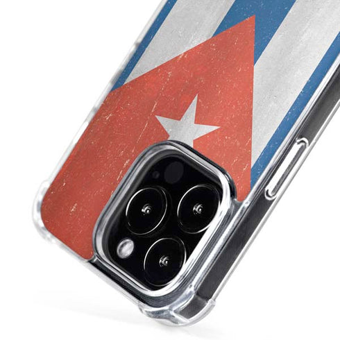 Cuban Flag Distressed iPhone 16 Pro MagSafe Case
