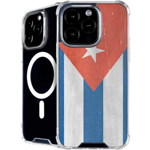 Cuban Flag Distressed iPhone 16 Pro Max MagSafe Case