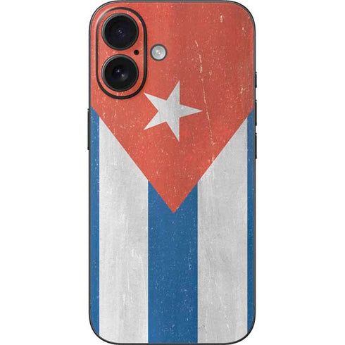 Cuban Flag Distressed iPhone 16 Skin