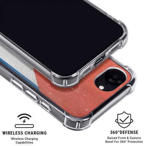 Cuban Flag Distressed iPhone 16e Clear Case