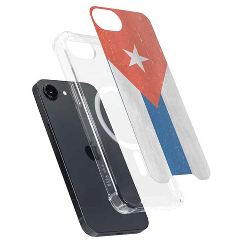 Cuban Flag Distressed iPhone 16e MagSafe Case