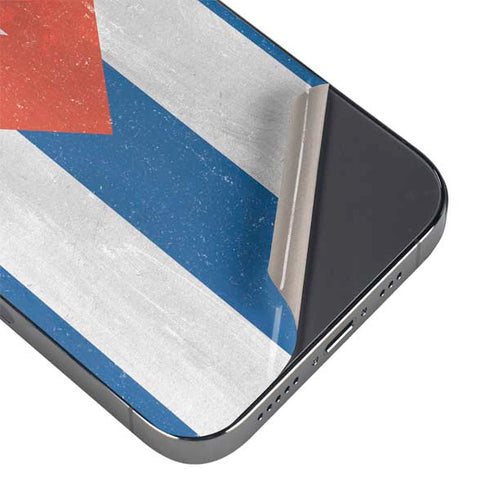 Cuban Flag Distressed iPhone 16e Skin